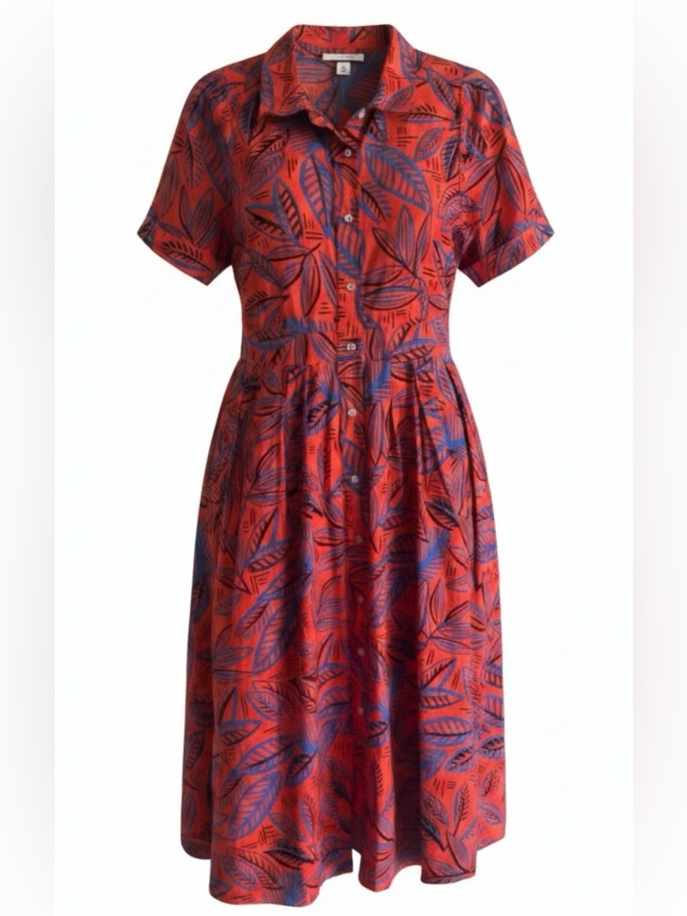Alexis Tropical Button-up Dress Sz Medium